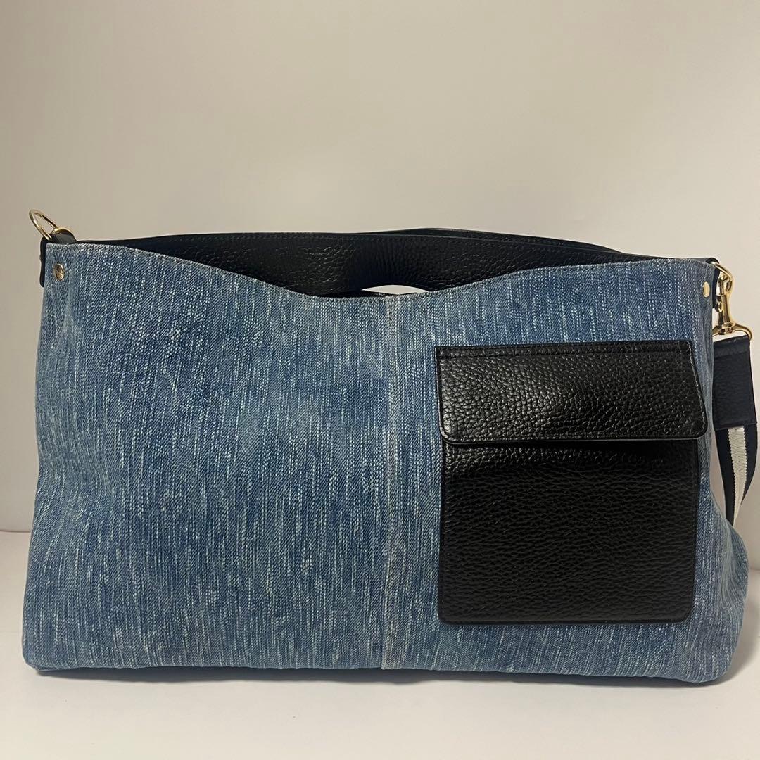 ✨未使用級✨　ATAO エルヴィ　ショルダーバッグ　デニム　ハンドバッグ