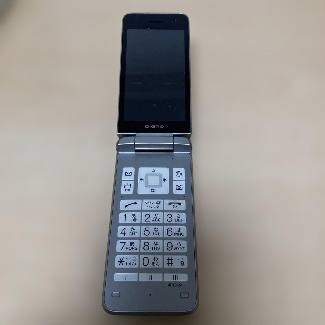 DIGNOケータイ A202KC シルバー ジャンク