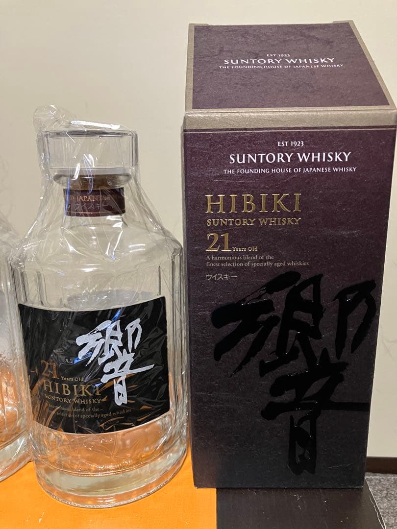 空瓶空き瓶箱サントリー響21年Hibiki 2本セット