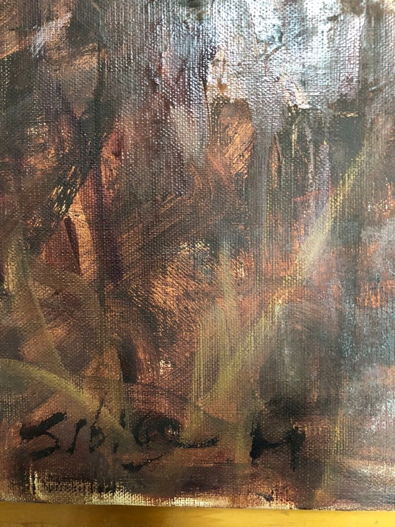 油絵（赤い大地）Ｐ15