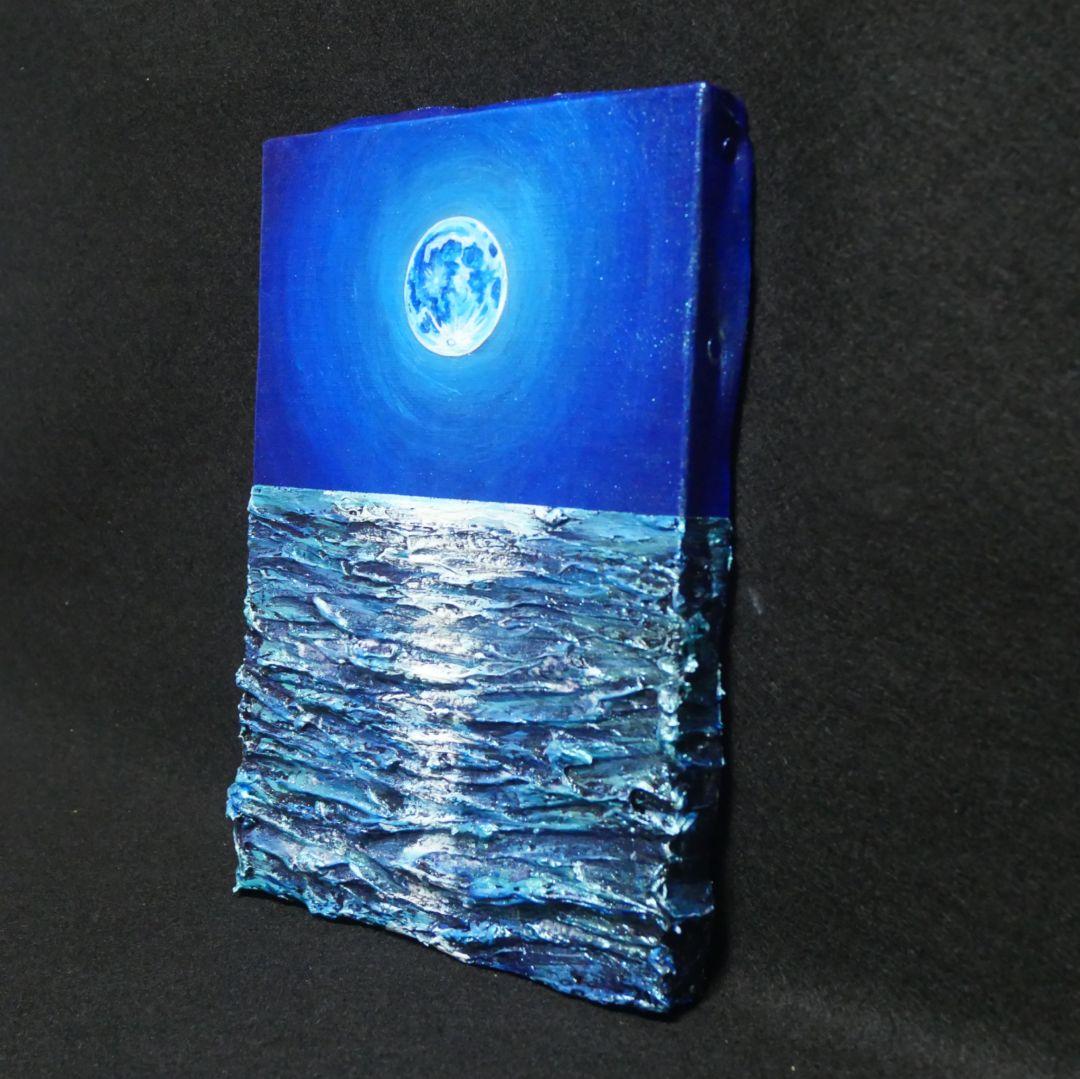 油絵 油彩 油彩画 絵 絵画 SM号【スーパーブルームーン 】