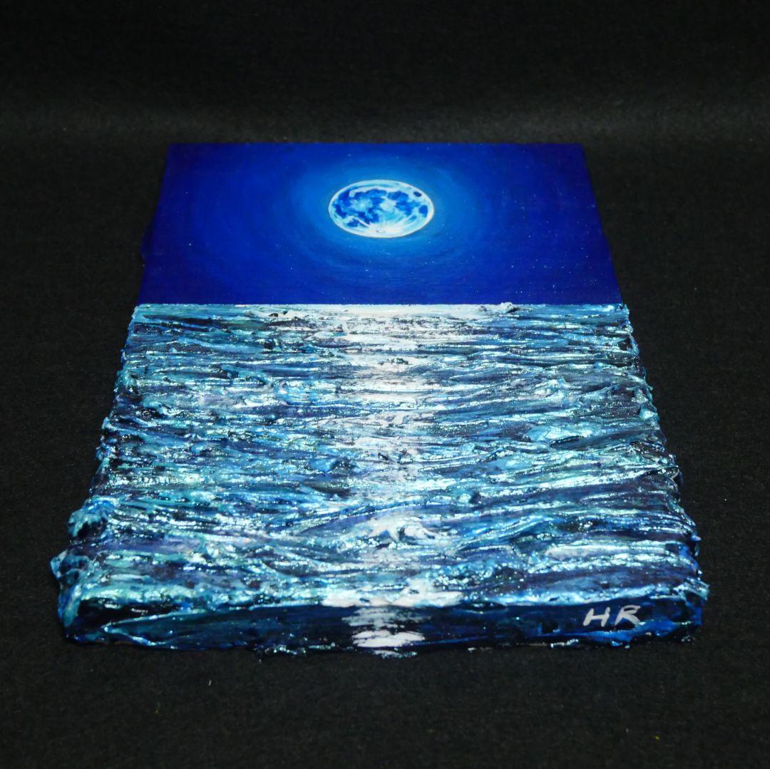 油絵 油彩 油彩画 絵 絵画 SM号【スーパーブルームーン 】