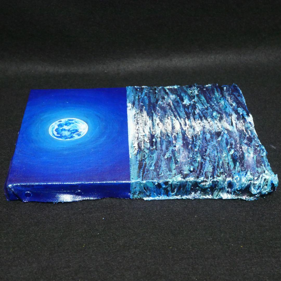 油絵 油彩 油彩画 絵 絵画 SM号【スーパーブルームーン 】