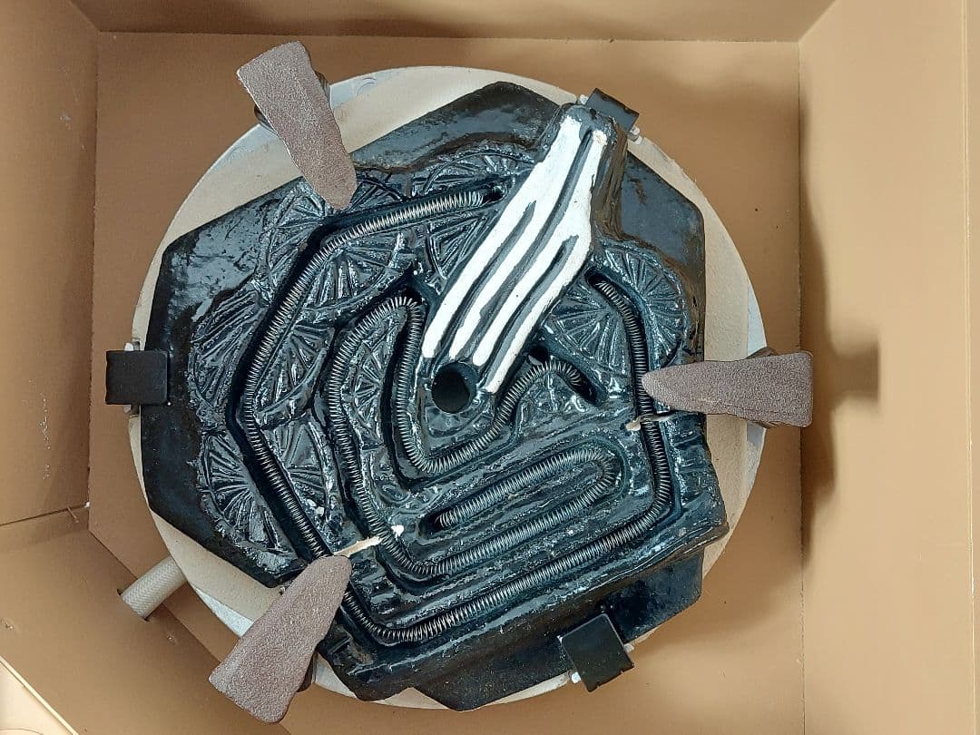 茶道具 野々田商店 炭型 電熱式炉壇 L801 100V 600W 現状品