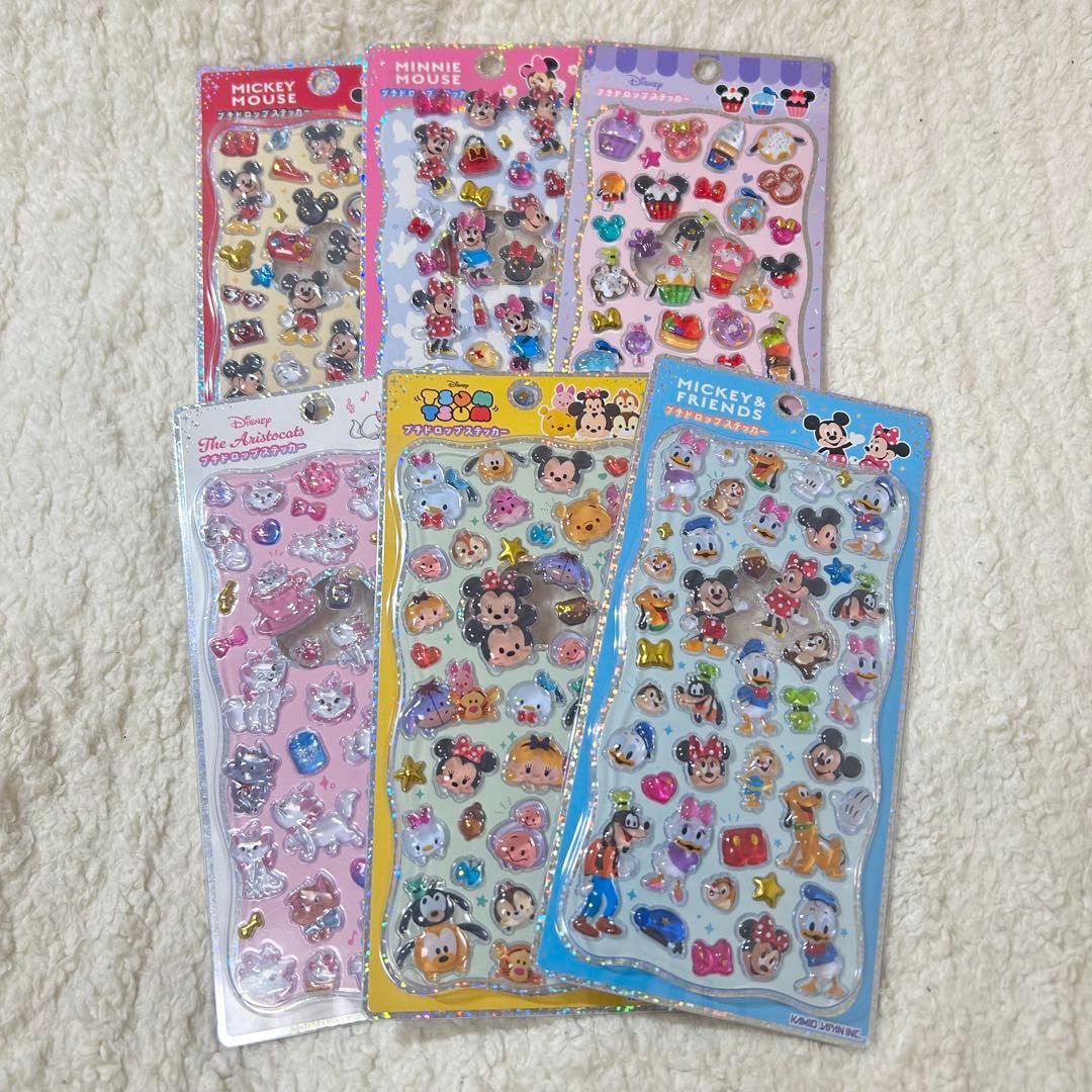 プチドロップステッカー　ディズニー5枚セット　正規品