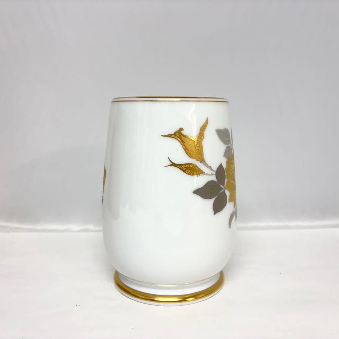 ⑧大倉陶園 キリンビアマグコレクション 2000 金白金触バラ ビアマグ