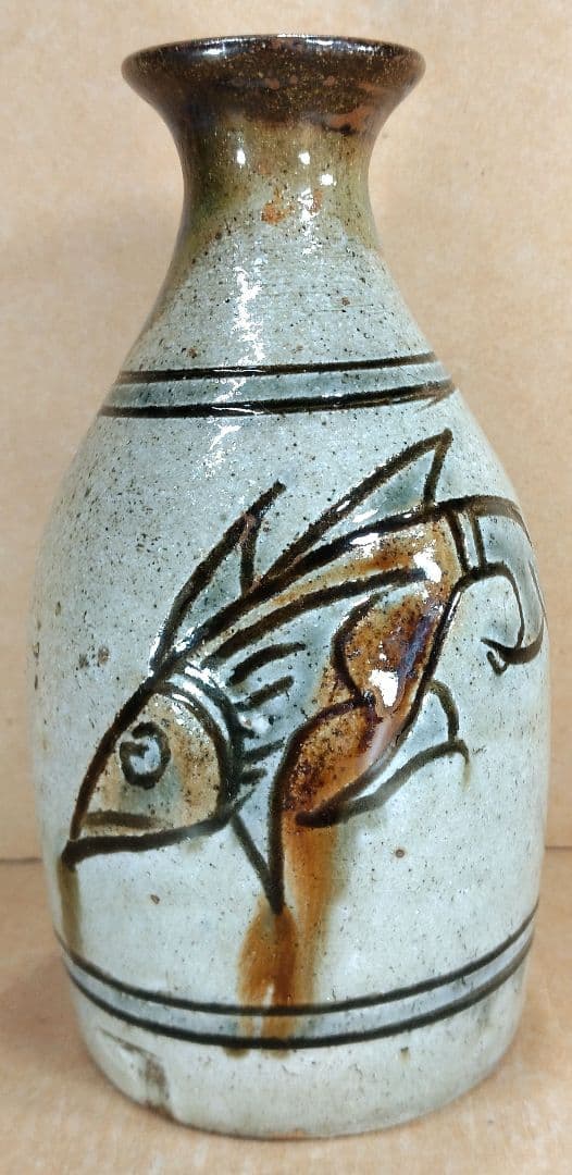 【本物保証】金城次郎 壷屋焼 徳利 共箱 栞 人間国宝 壺屋焼 徳利 美品