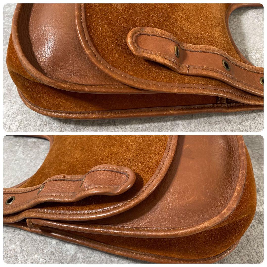 希少　オールドコーチ ショルダーバッグ 9014 ターンロック 茶 ビンテージ