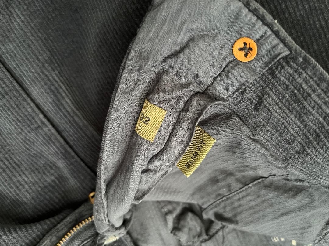 未使用 INCOTEX インコテックス パンツ コーデュロイ ネイビー