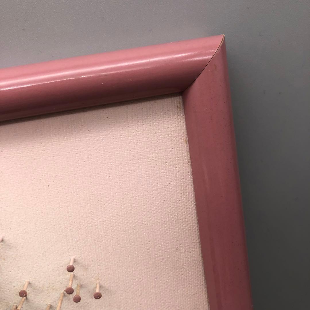 ヨーロッパアンティークお花フラワー釘アートフレーム額縁ビンテージ飾り絵画