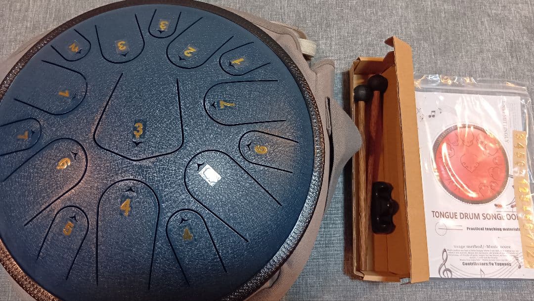 新品 スチールタンドラム 33cm 15音 パンドラム 打楽器 ハンドドラム