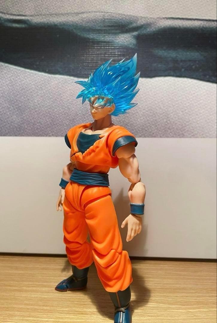 S.H.Figuarts用 孫悟空 スーパーサイヤ人ブルー カスタムヘッドパーツ