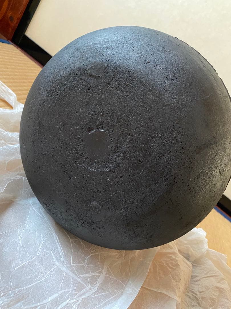 K*e様 仙叟好　霰鉈釜　御釜師　十四代　宮崎寒雉氏作