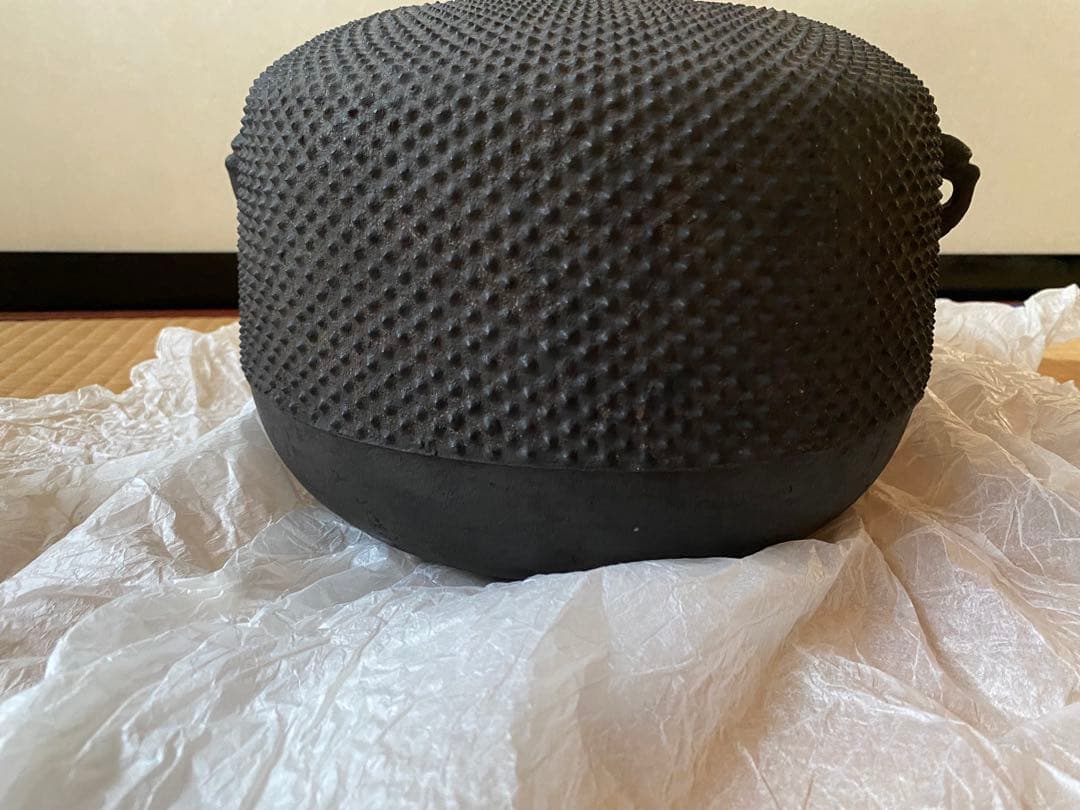 K*e様 仙叟好　霰鉈釜　御釜師　十四代　宮崎寒雉氏作