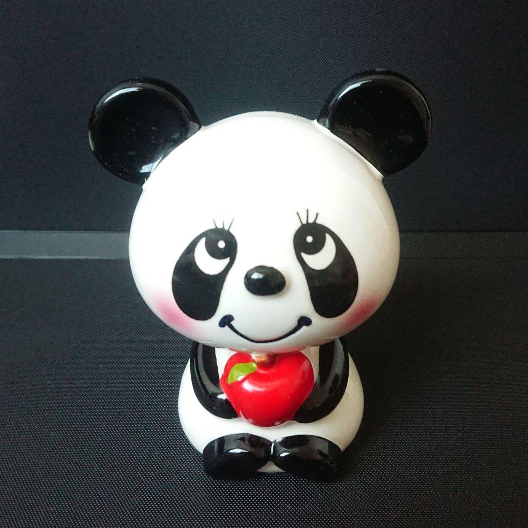 内藤ルネ パンダ 貯金箱 陶器製 昭和 レトロ