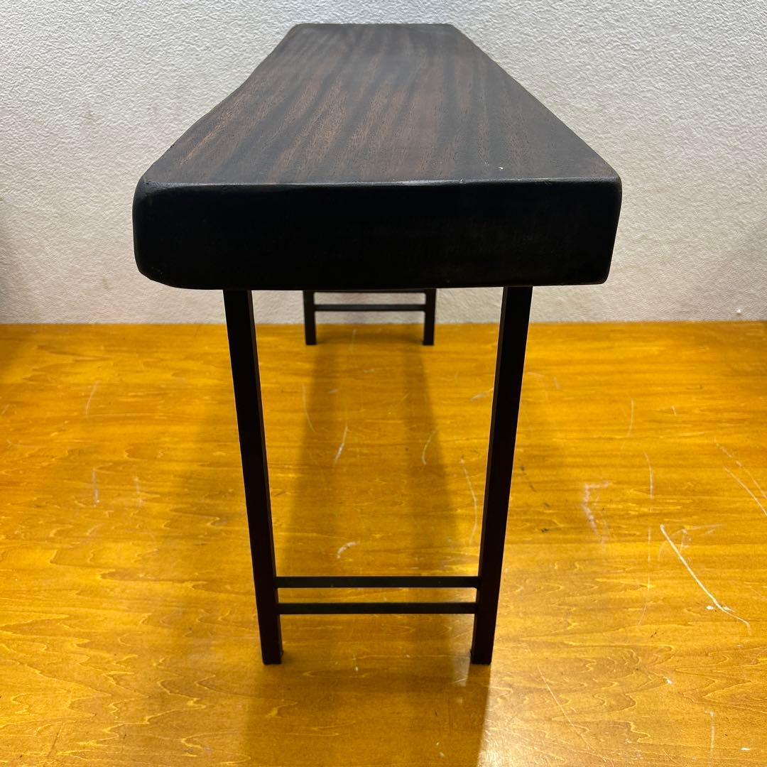 4908 木製 北欧風 ローテーブル ベンチ スツール アイアンフレーム