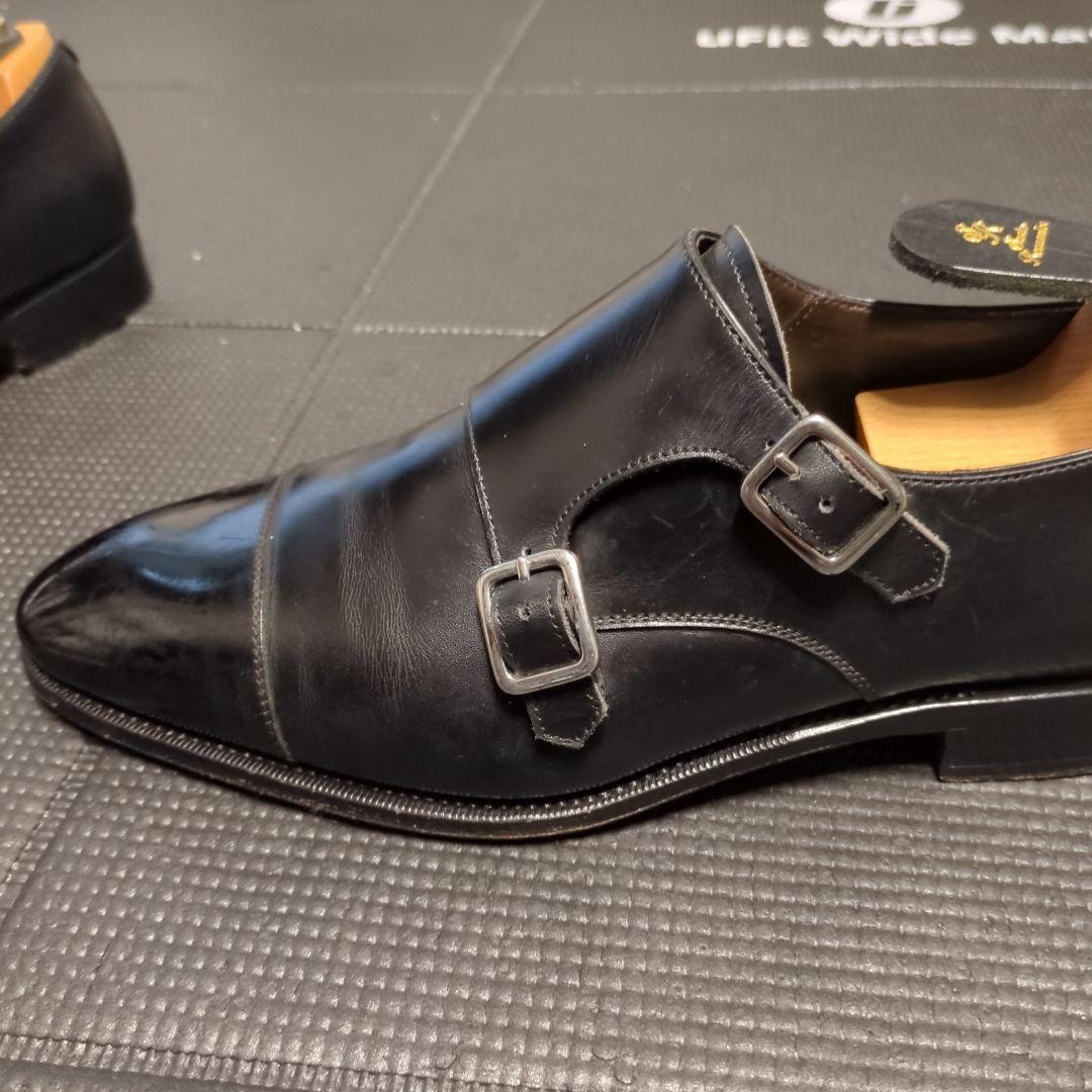 カルミナ　ブラック ダブルモンク サイズ7.5