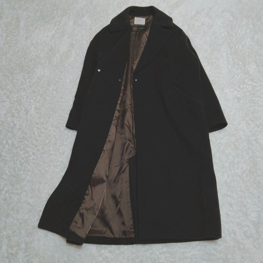 【現行】イエナ　マンテコ　オーバーチェスターコート　ブラウン