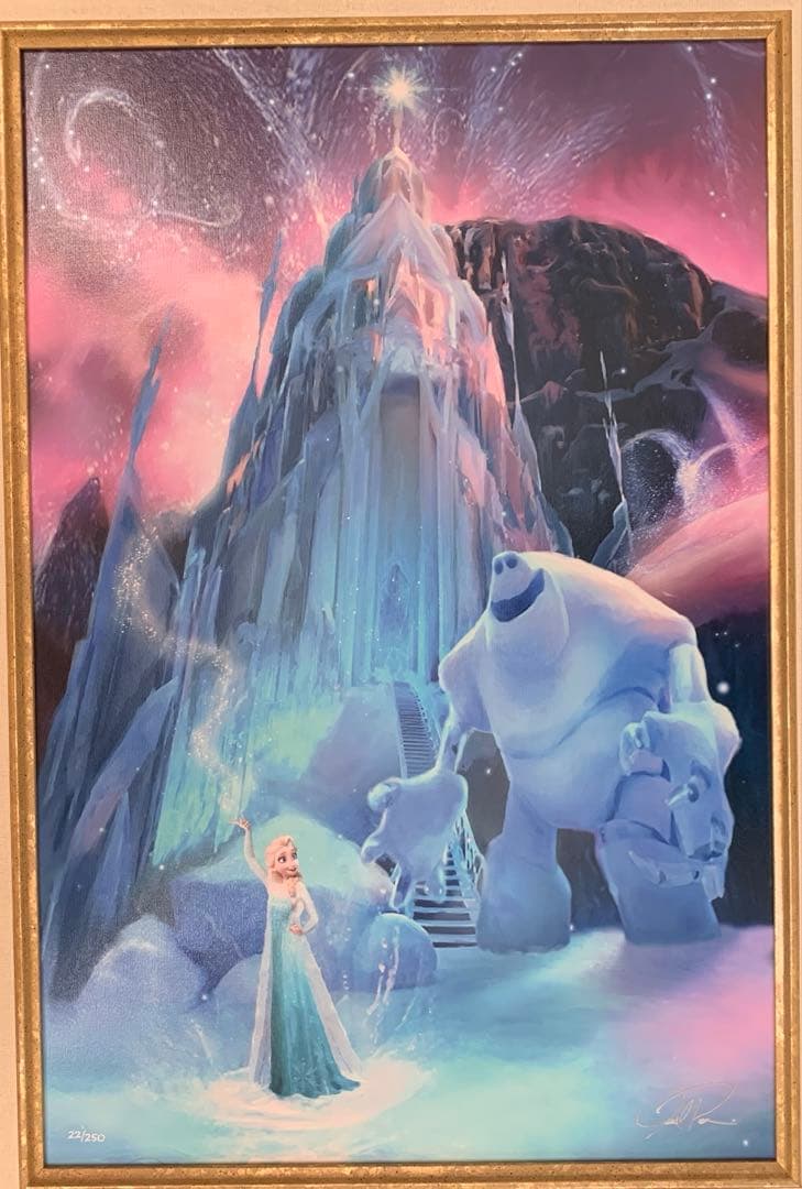 [1811]ディズニーアート　限定ジークレー版画　アナと雪の女王(22／250)