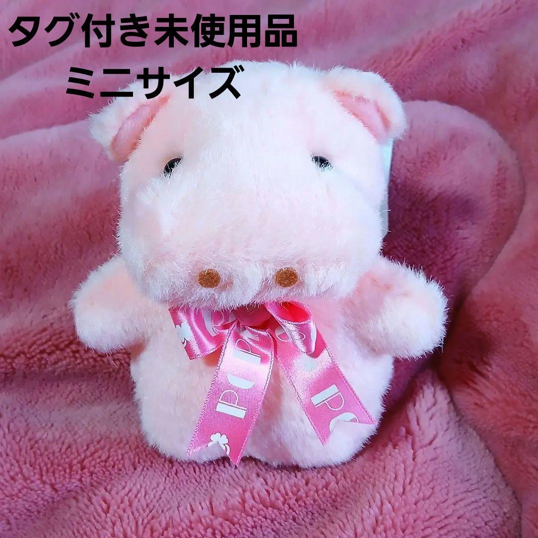 TAKENOKO　たけのこ　ポッポちゃん　カバ　ミニ　ぬいぐるみ　ぴんくのぶた