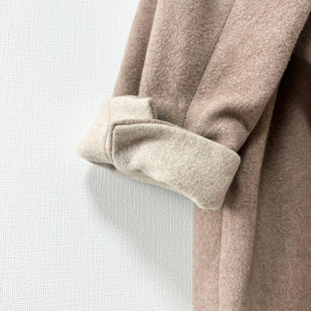 北欧、暮らしの道具店 3WAYアレンジ襟のかろやかチェスターコート　ベージュ