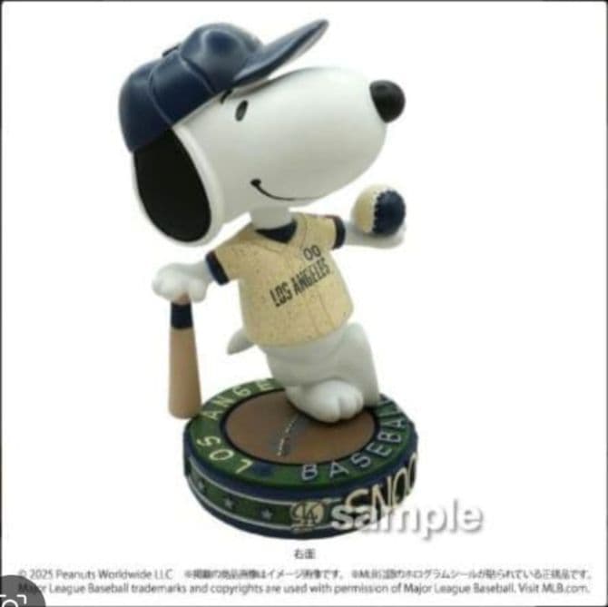 2025 スヌーピー ドジャース ボブルヘッド 2体セット それぞれ限定500