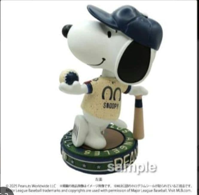 2025 スヌーピー ドジャース ボブルヘッド 2体セット それぞれ限定500