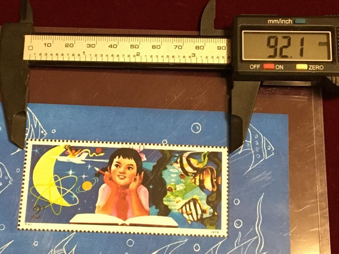 M7)中国1979年発行切手T41M 从小爱科学（小型張）