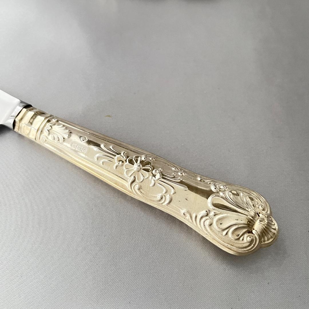 【Harrison Brothers】【純銀ハンドル】キングス　サーバーナイフ