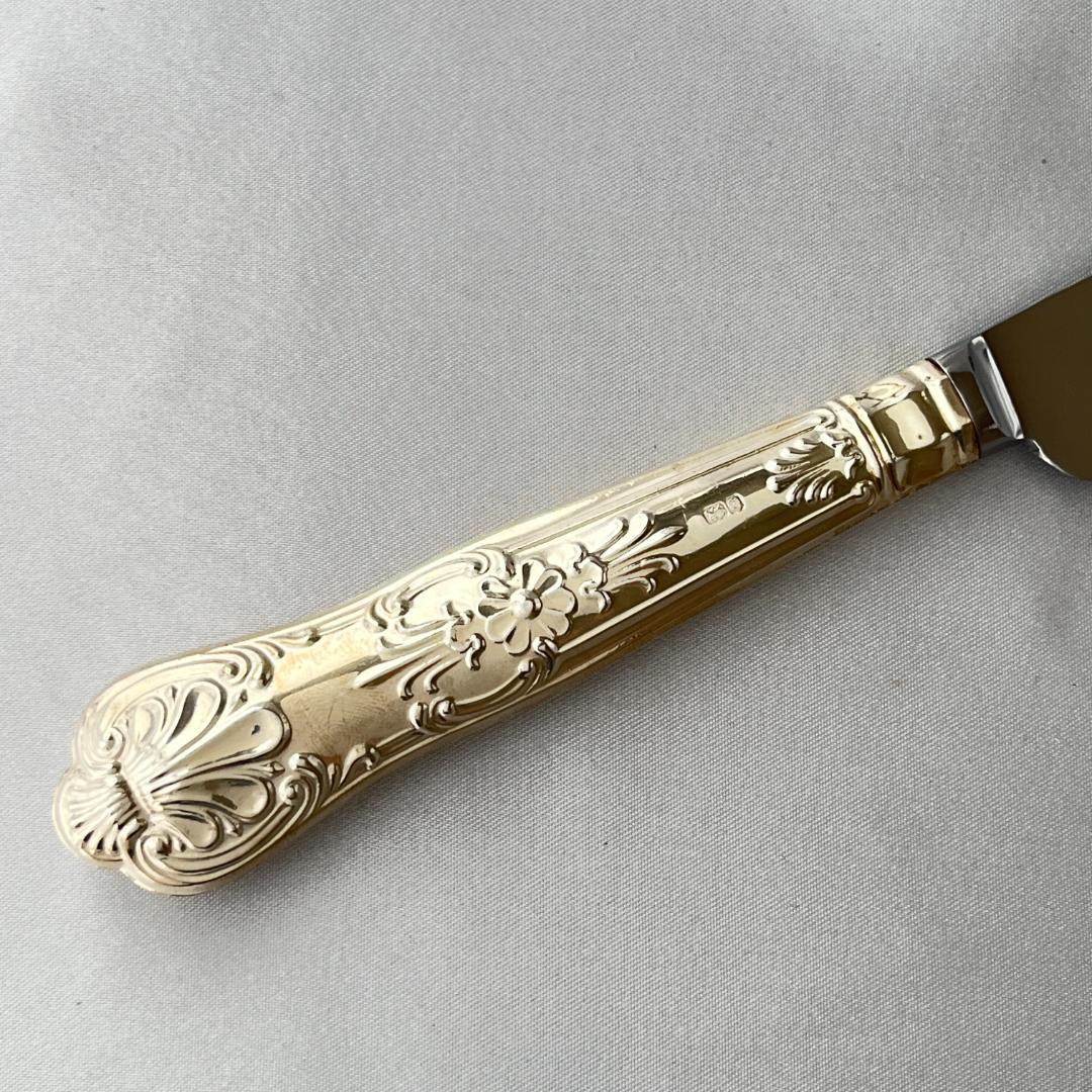 【Harrison Brothers】【純銀ハンドル】キングス　サーバーナイフ