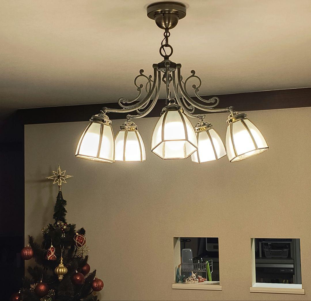 アンティーク調 シャンデリア 天井照明　5灯式