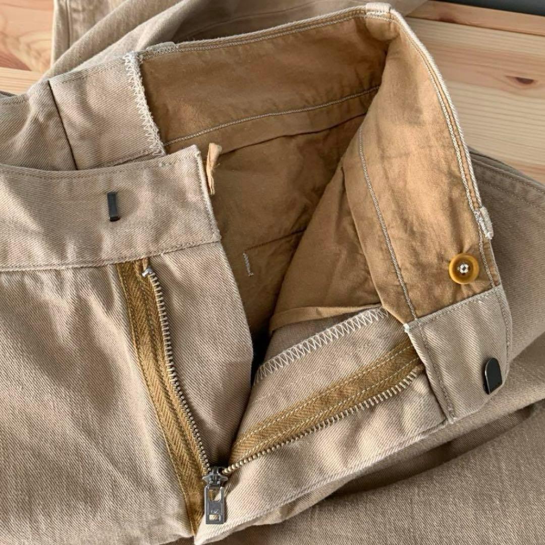 『美品☺︎』45R おこめチノのシャルロットパンツ 2 ベージュ チノパン