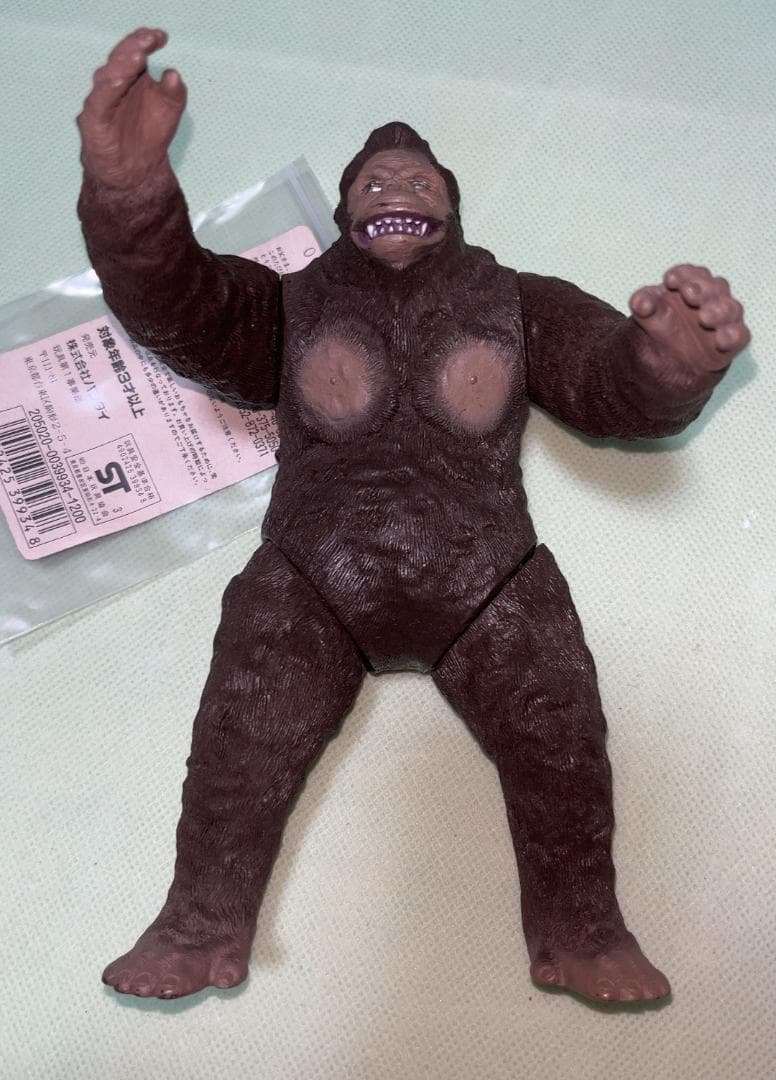 タグ付 バンダイ キングコング対ゴジラ キングコング ソフビ キンゴジ 当時物