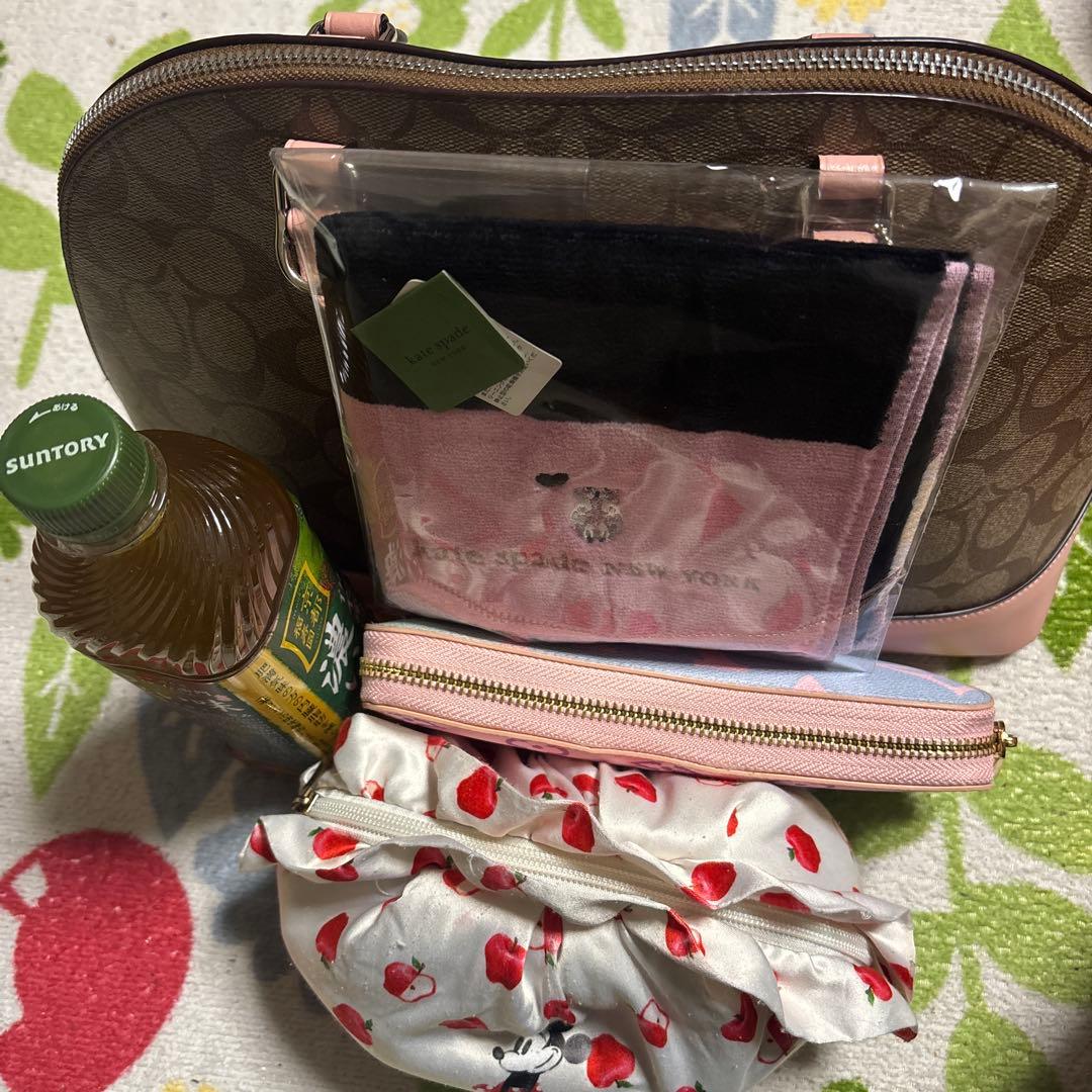 未使用品　COACH ハンドバッグ ブラウン/ピンク