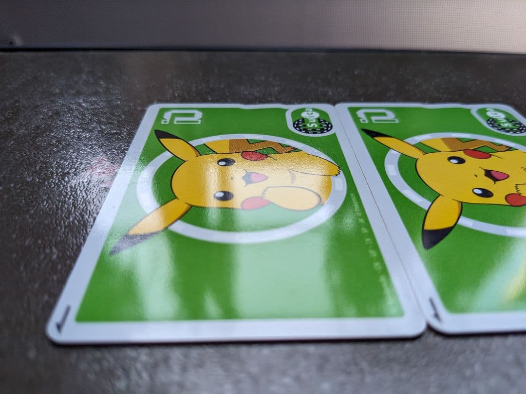 ピカチュウSuica 使用不可　台紙付き