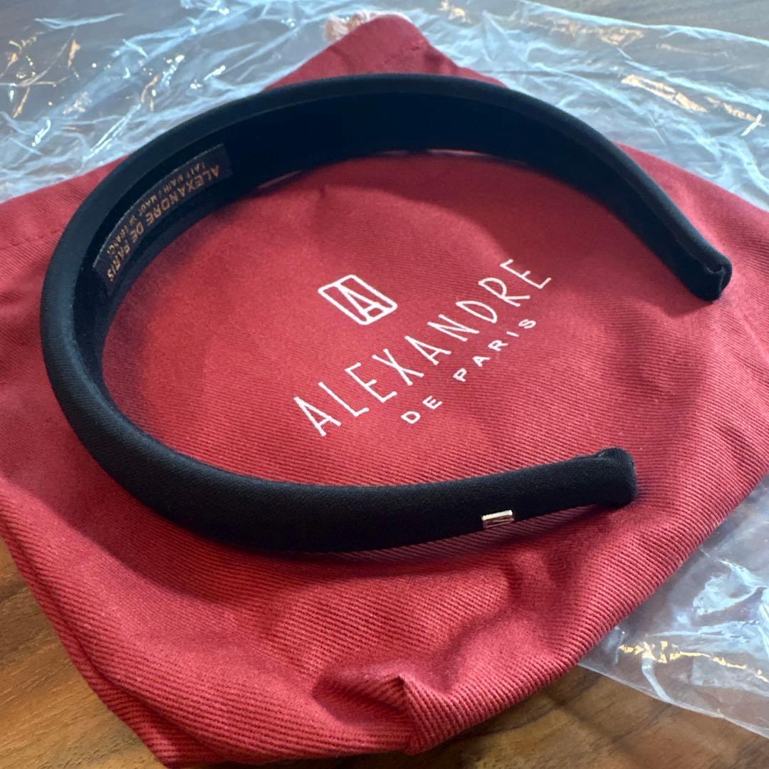 新品未使用　アレクサンドルドゥパリ　カチューシャ　ブラック