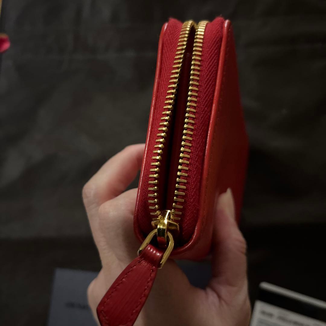 プラザ長財布赤