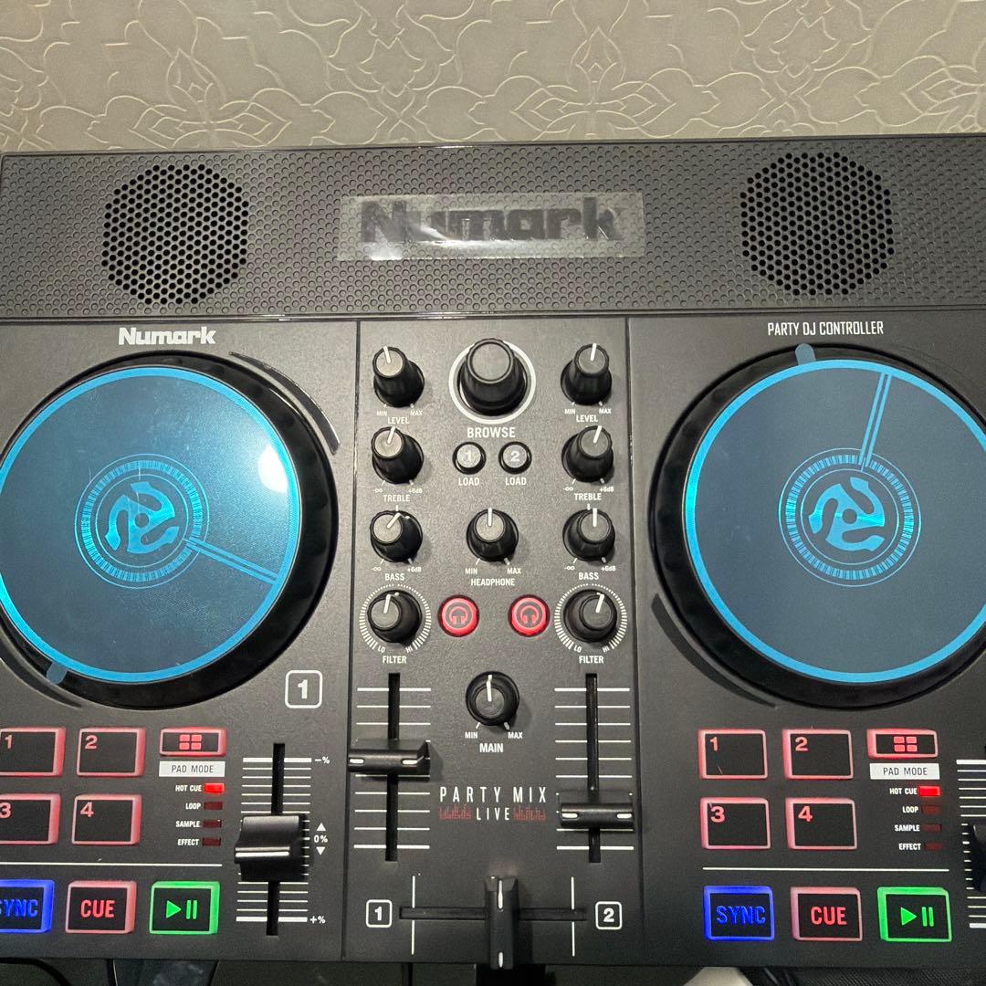 Numark party mix live スタンド　ヘッドホンセット