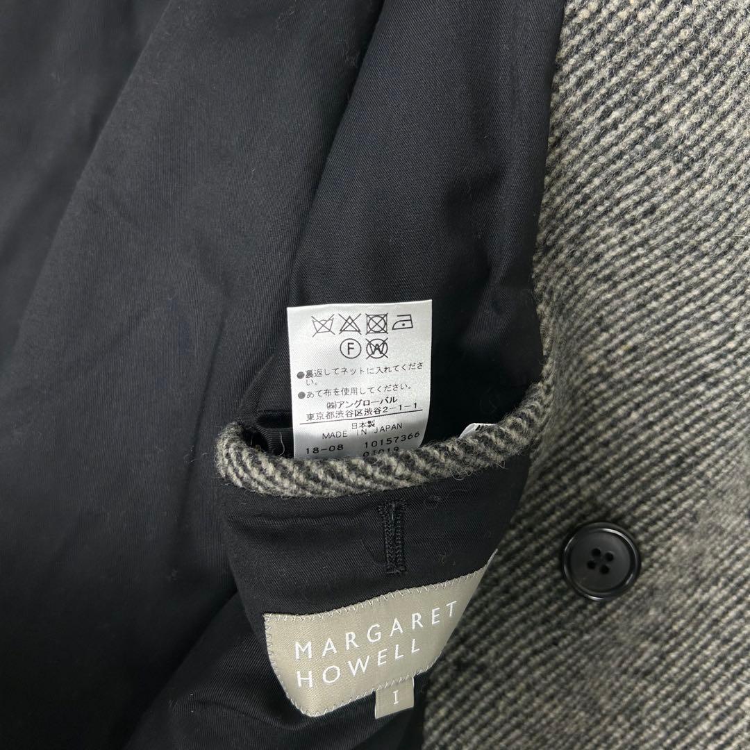 マーガレットハウエル 近年モデルヘリンボーンダブルチェスターコート ユニセックス