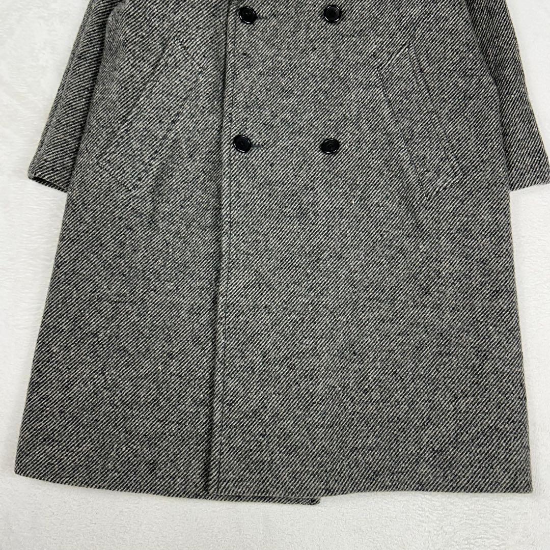 マーガレットハウエル 近年モデルヘリンボーンダブルチェスターコート ユニセックス