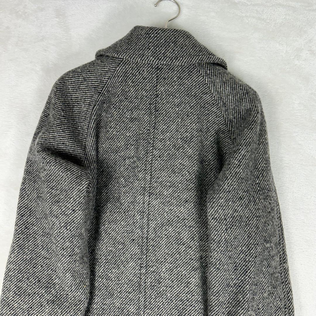 マーガレットハウエル 近年モデルヘリンボーンダブルチェスターコート ユニセックス
