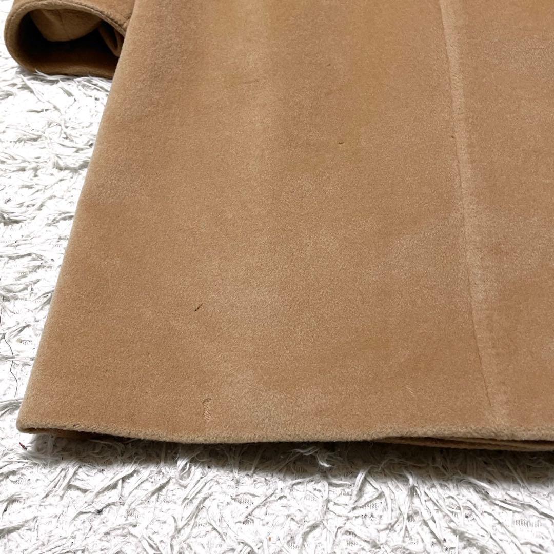 美品● マックスマーラ ロングコート 白タグ カシミヤ ウール ベージュ 40