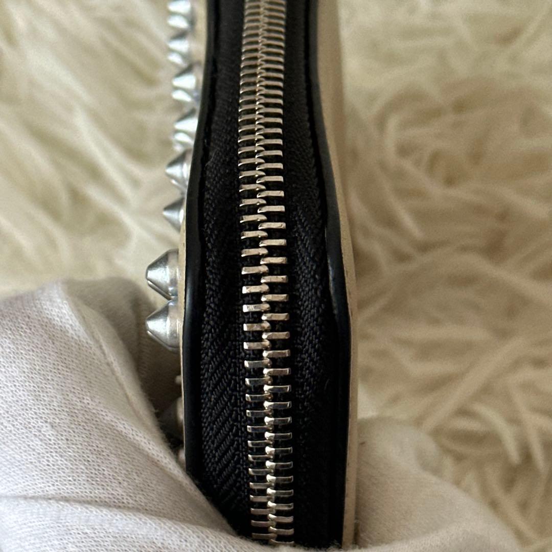 ✨️美品✨️ クリスチャンルブタン スタッズ ケース レザー ベージュ ミニ