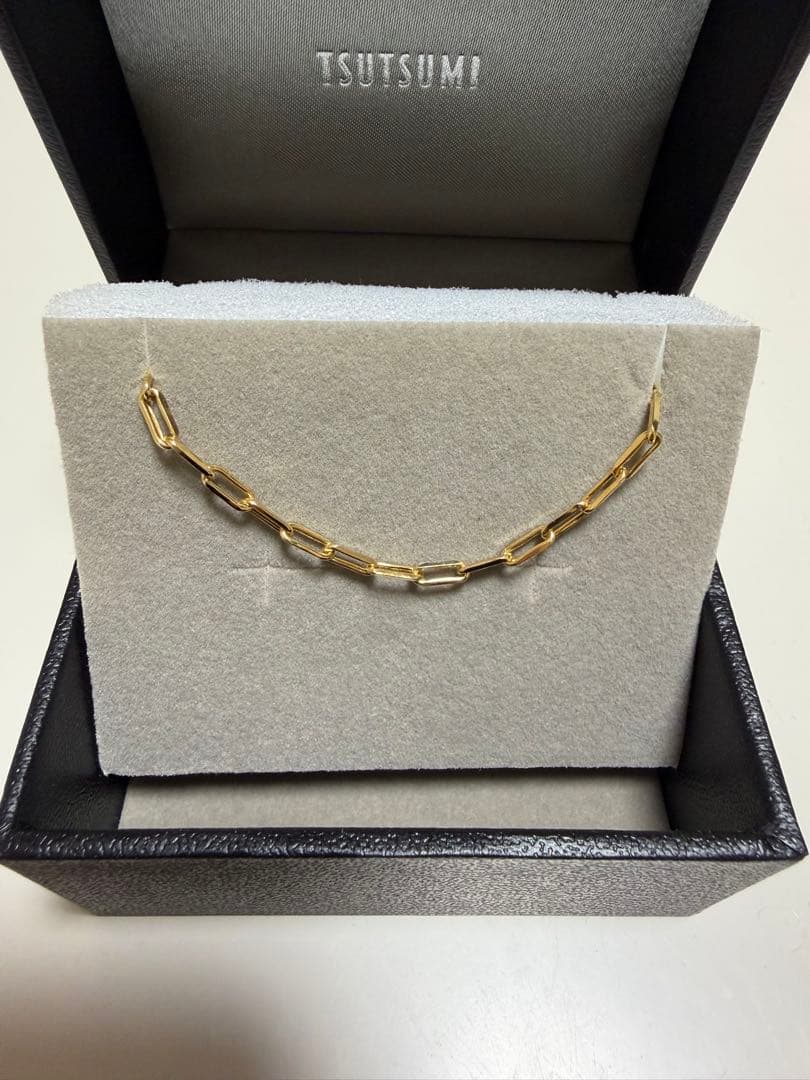 ジュエリーツツミ　チェーンブレスレット　18k 18センチ