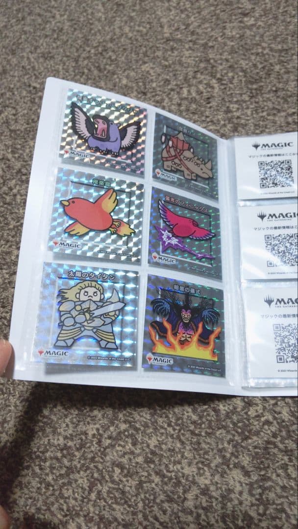 mtg ちびキャラシール第2弾　フルコンプセット　バインダー付き
