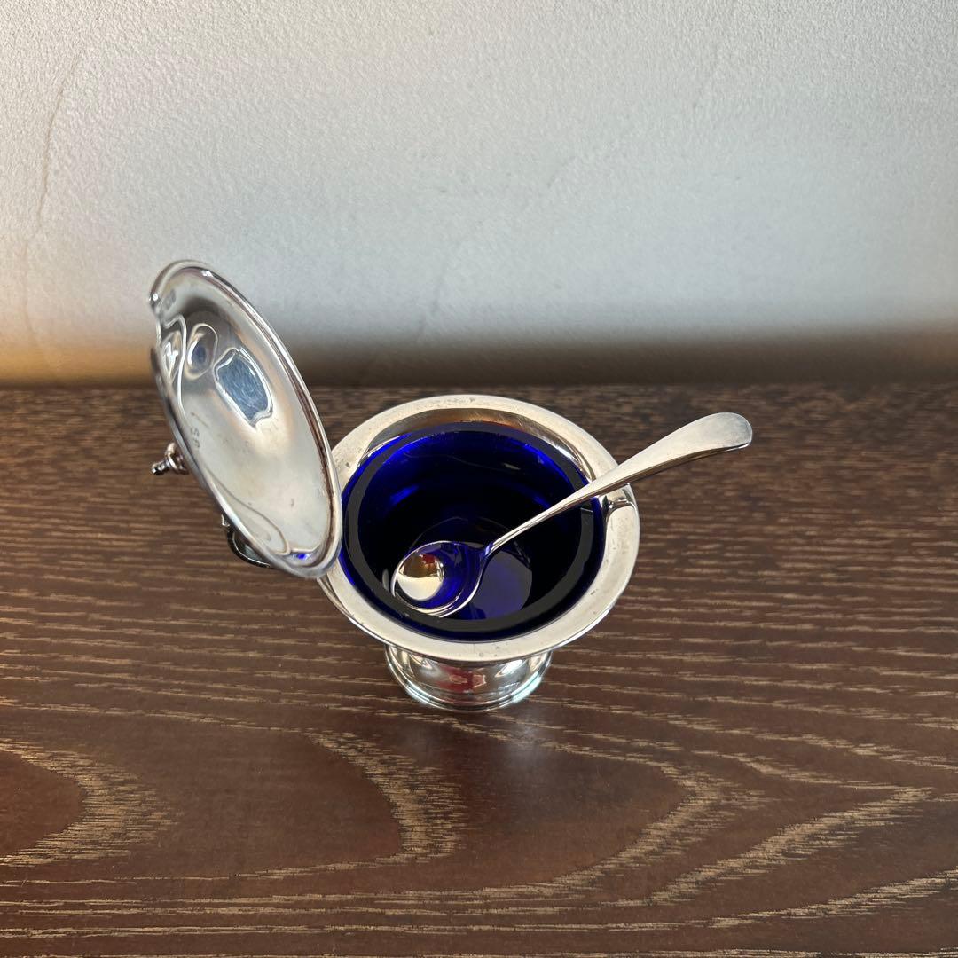 希少　純銀　ソルト、ペッパー、マスタード、シュガー入れ　4点セット