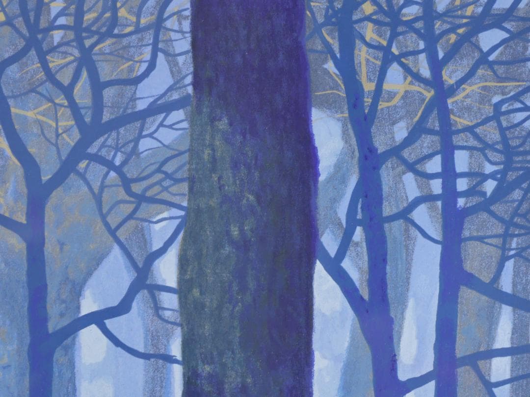 【真作】 大島秀信 「 朝霧 」 リトグラフ 58/100 P８号　BK177