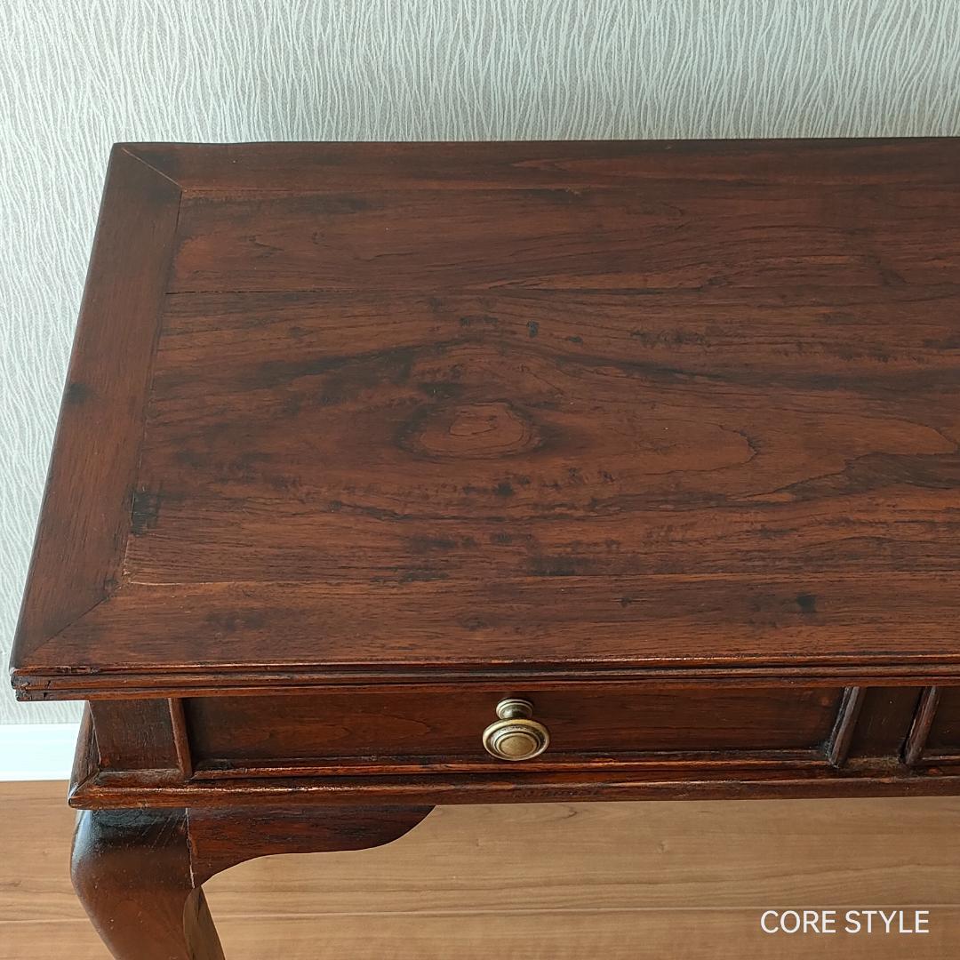 アンティーク　猫脚スクエアテーブル　コンソール　A86