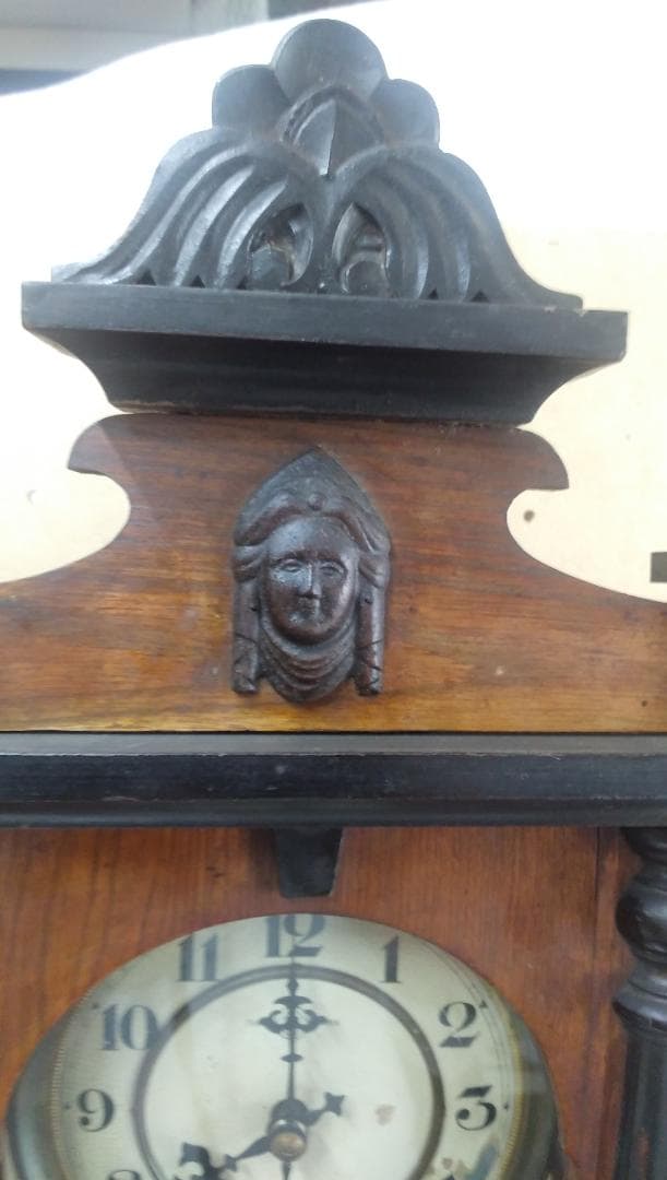 古い柱時計    ⑬