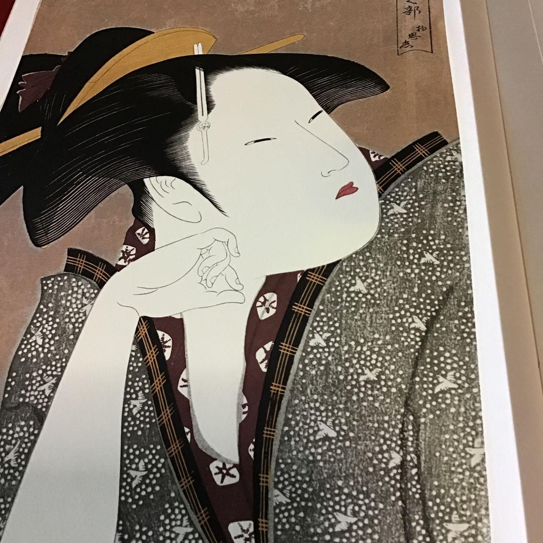 歌麿　浮世絵版画集　42x32㎝サイズ